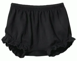 Girls Soft Cotton Bloomer Diaper Cover | Black