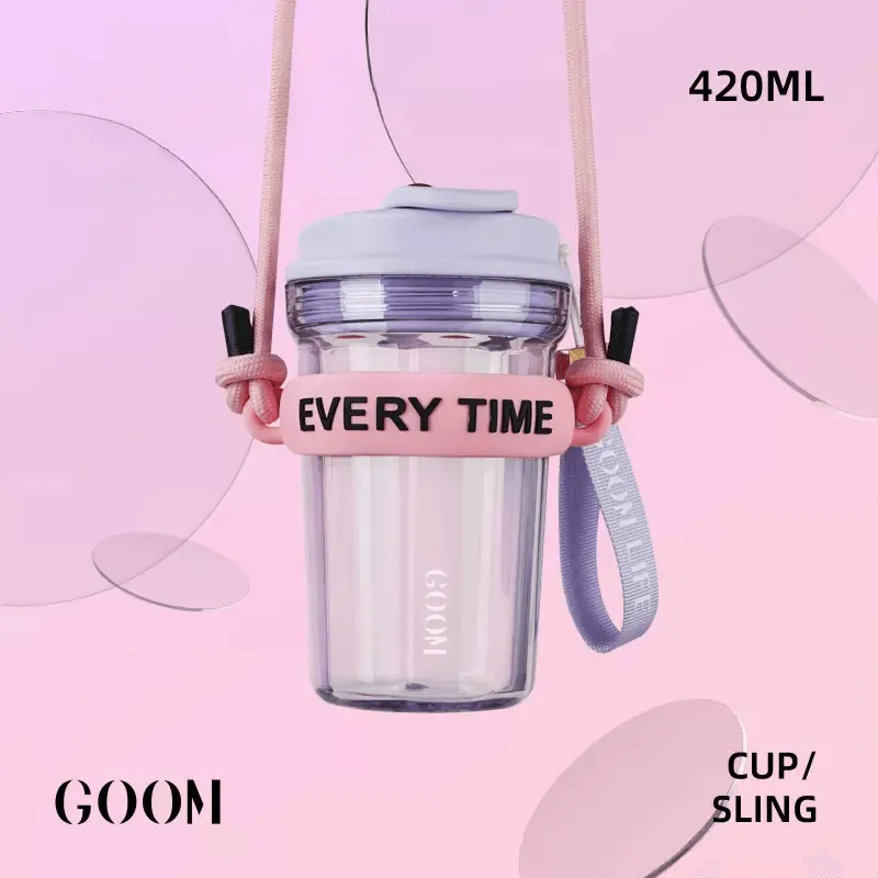 GOOM Star Ring Straw Water Cup 420ml