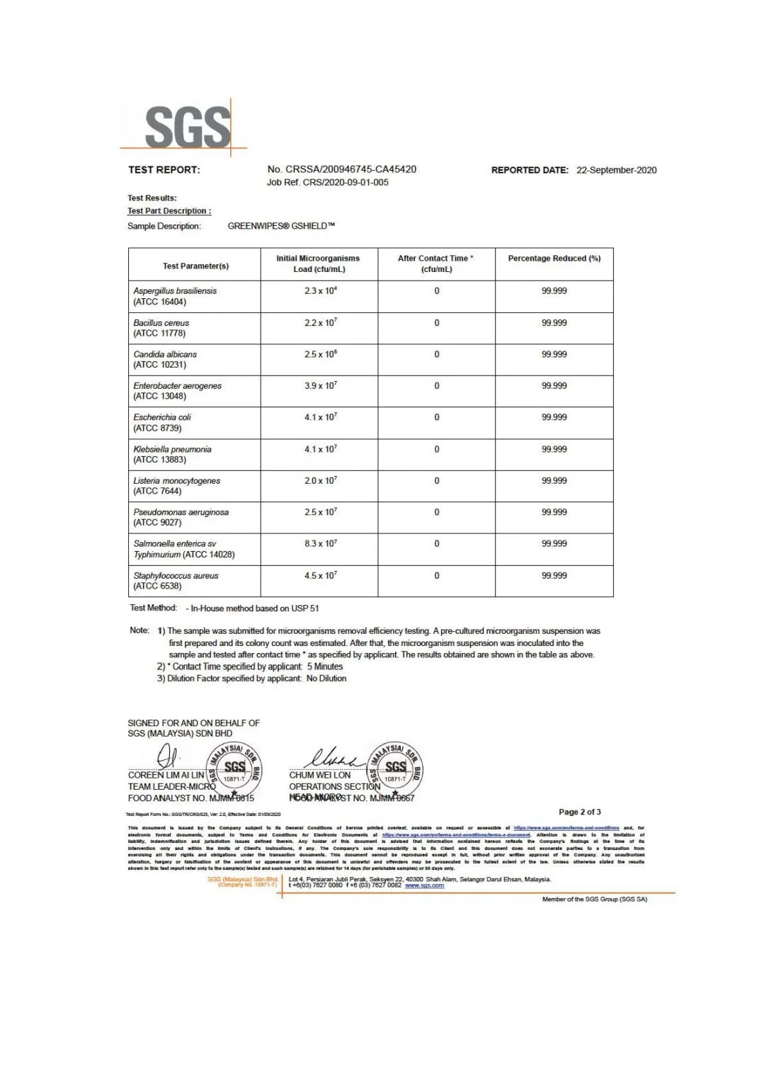 Greenwipes Gshield MD-7050-B Non Alcohol Disinfecting Wipes