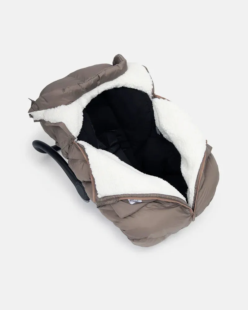 >7 A.M. Enfant Car Seat Cover Cocoon - Chestnut - 0-12M