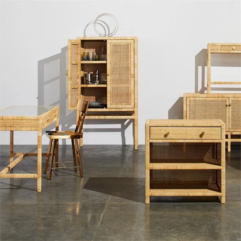 Isla Desk Natural Peeled Rattan - multiple options