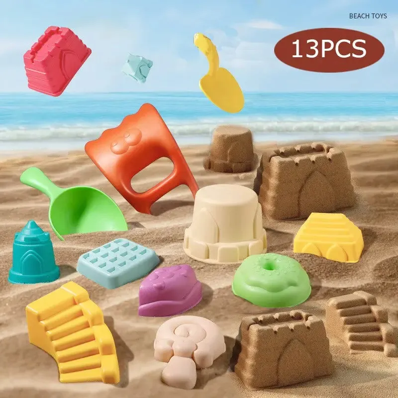 Kids Beach Toys  Play Set (7 - 19 Pcs)  - Children Sandbox Summer Kit