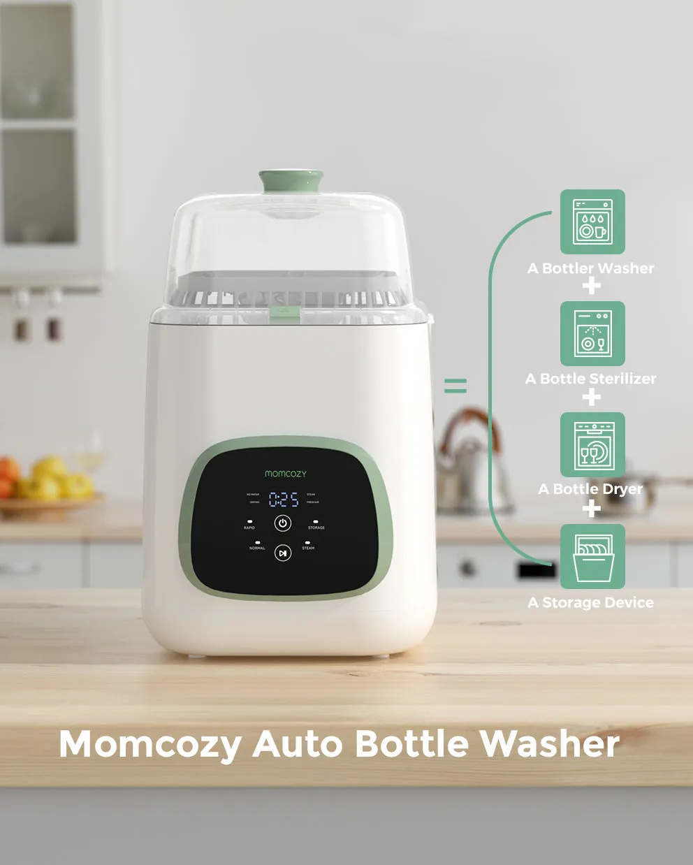 Momcozy KleanPal Pro Baby Bottle Washer and Sterilizer