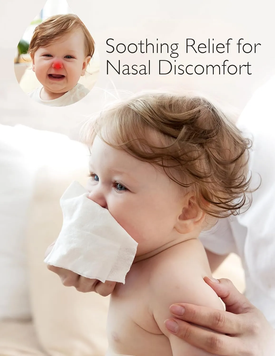 Momcozy Saline Nose and Face Baby Wipes