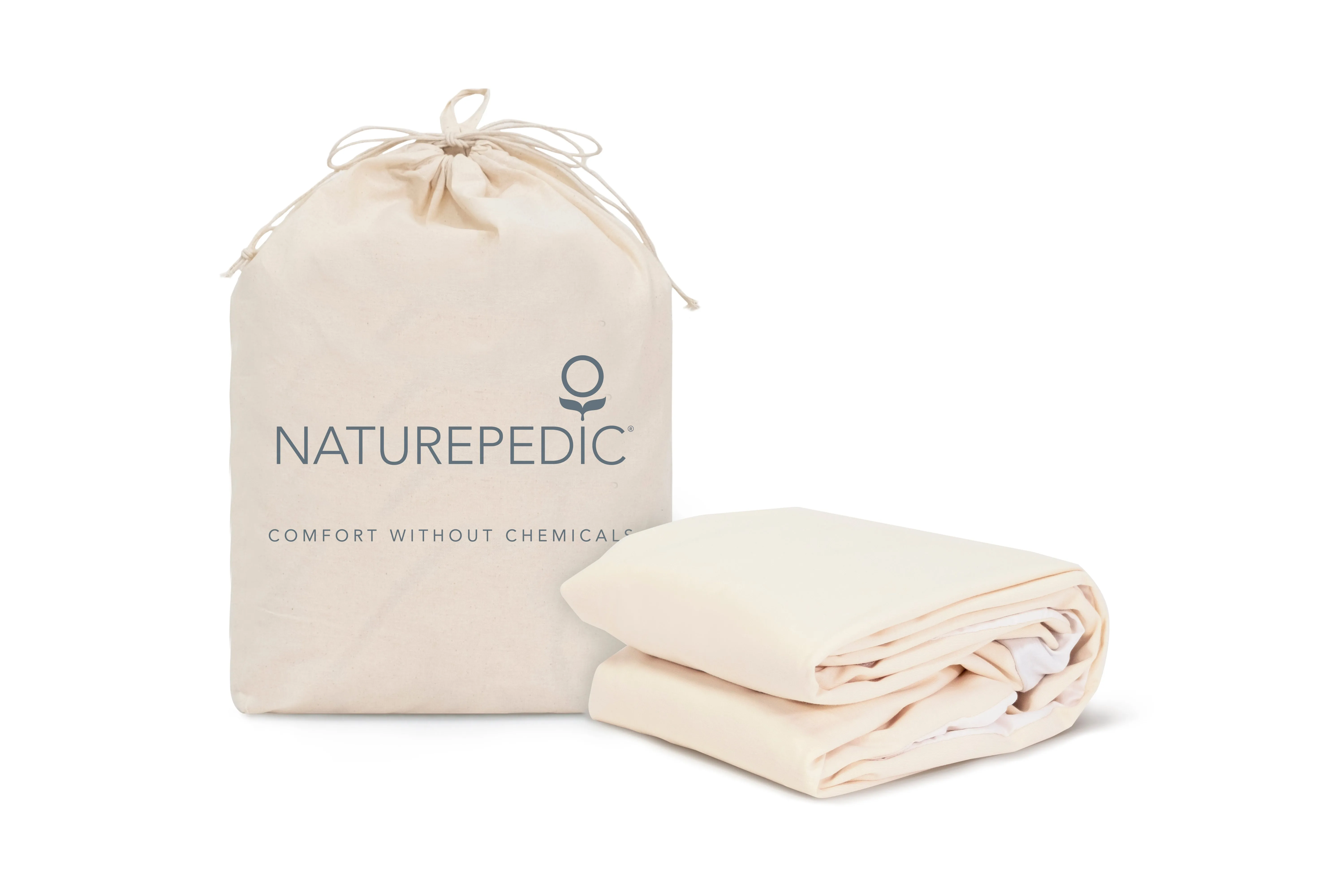 NaturePedic Organic Breathable Waterproof Mattress Protector - Fitted