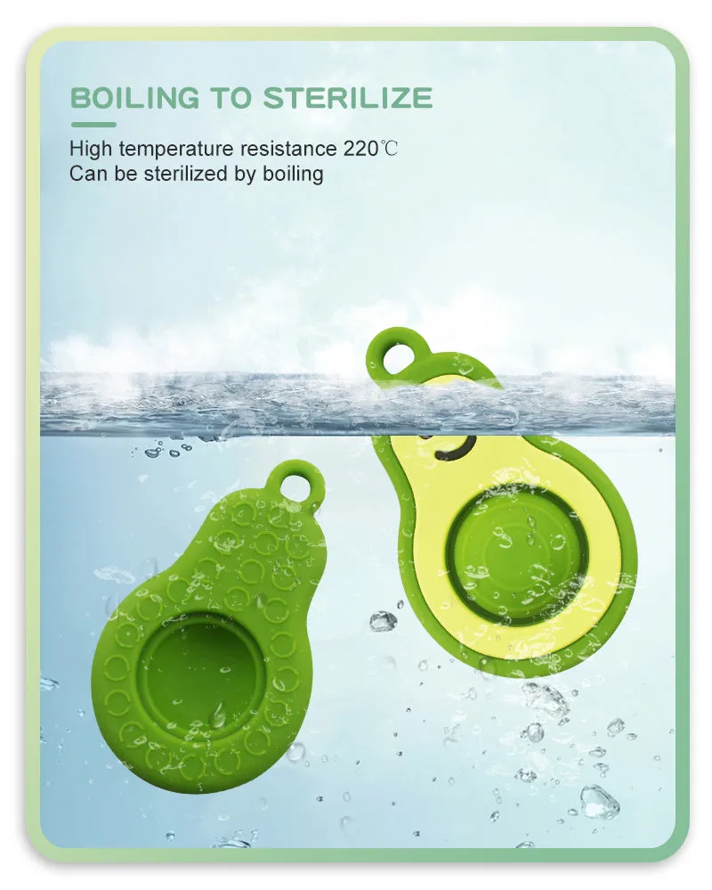 New Baby Teether- Avocado Design