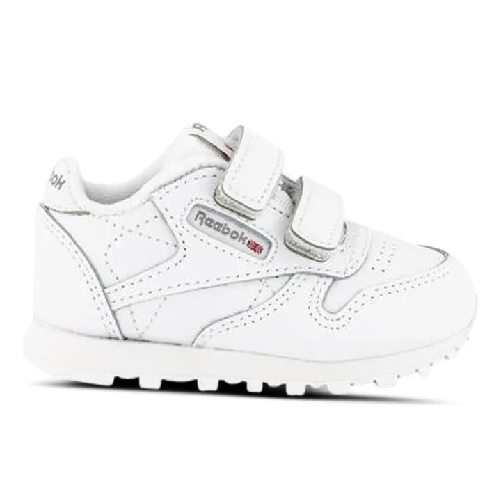 Reebok Classic Leather Kids White/Carbon/Vector Blue Unisex Size 5