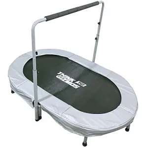 Think Gizmos XN015 Aero Duo Trampoline with Handle. Safe Trampoline for Older Kids can Support 2 Kids or Adults - Suitable for Indoors or Outdoor Exercise