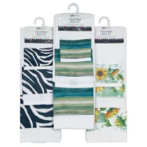 Wholesale 3 Piece modern prints assorted Bath Set