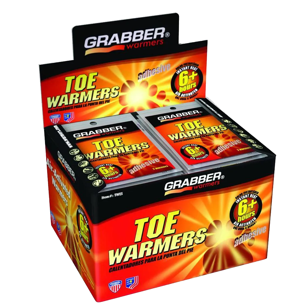 Winter-Accessories Grabber Toe Warmers (1 box/40 pair)